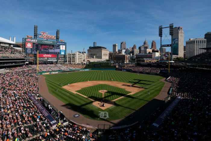 General view of Comerica Park